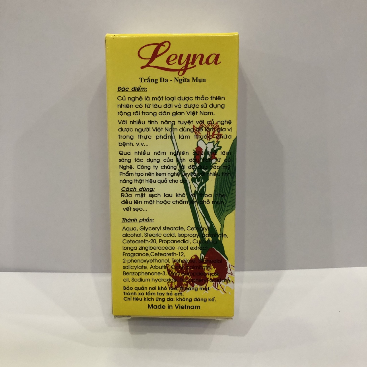 Kem nghệ leyna thorakao 25g