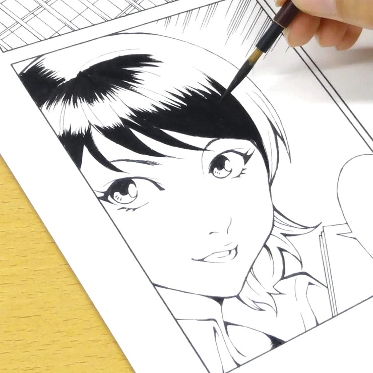 Cọ tỉa thư pháp Menso Kuretake Zig Cartoonist