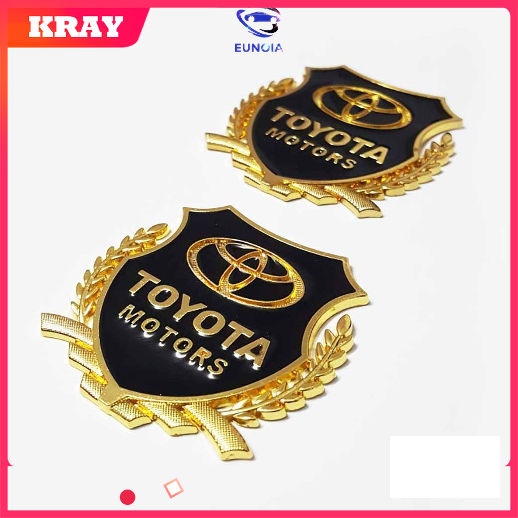 Bộ 2 Logo Bông lúa Toyota