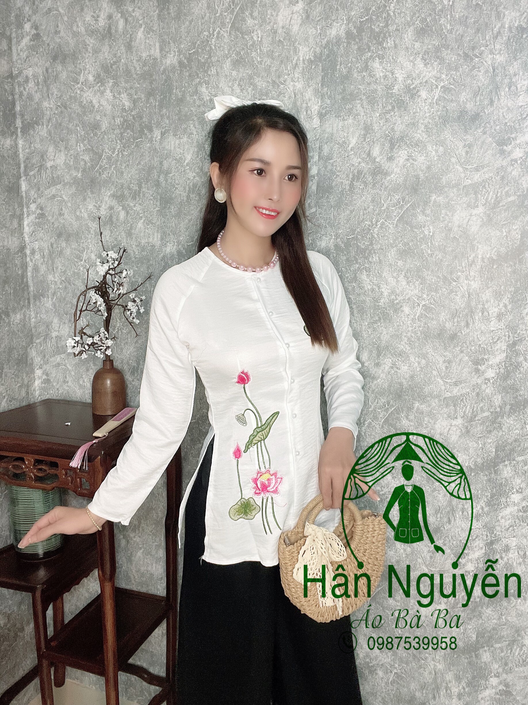 SÉT BÀ BA THIÊU SEN ( CÓ KÈM QUẦN )