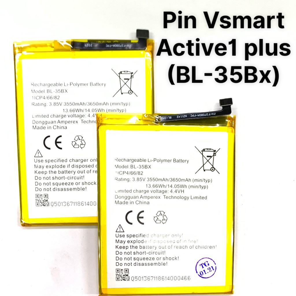 Pin VSmart Active 1 Plus BL-35BX bảo hành đổi mới