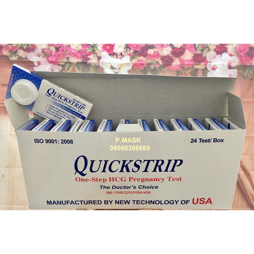 Que thử thai quickstrip hộp 24 que