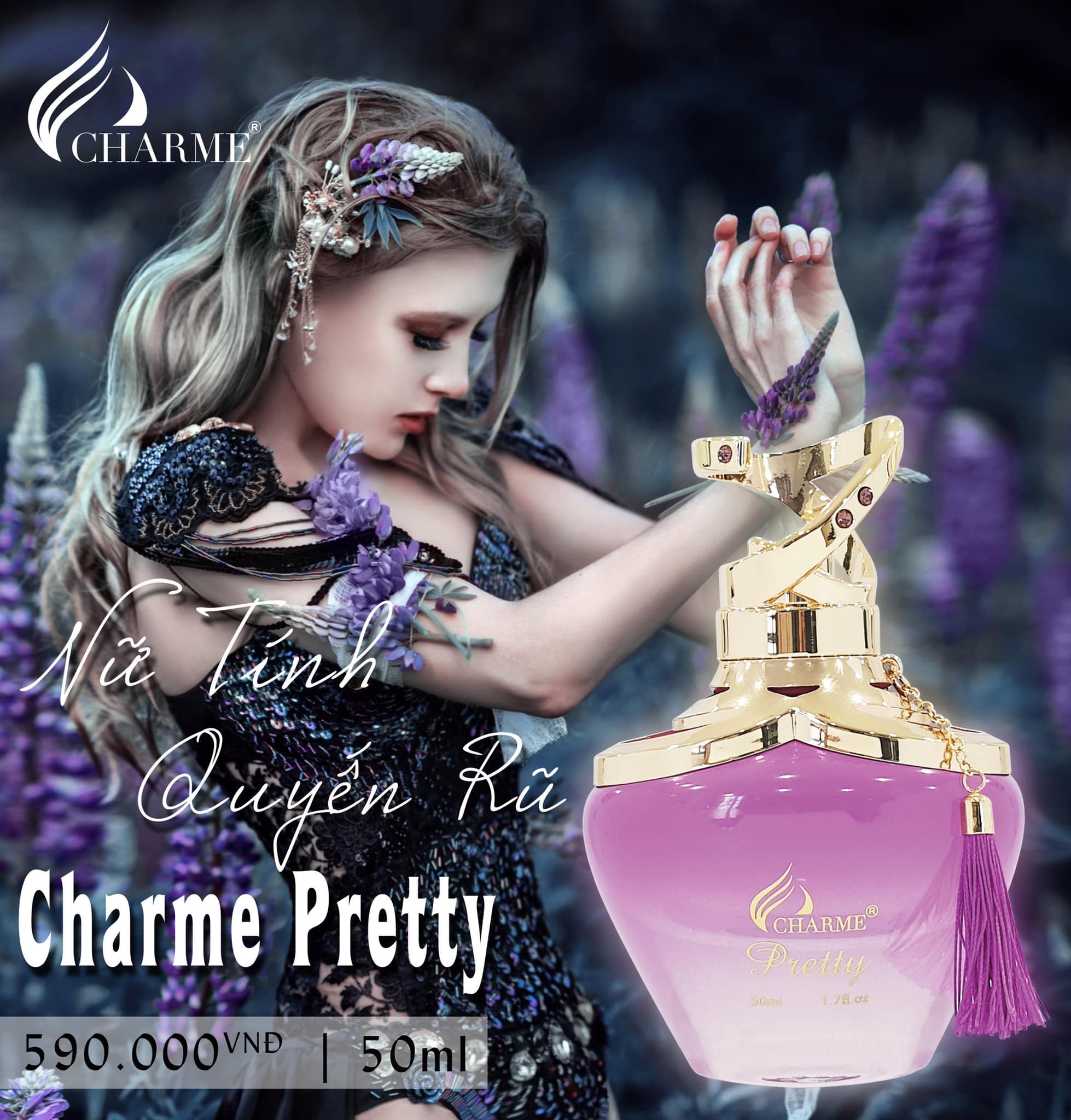 [Chính Hãng Char.me] Nước Hoa Nữ Pretty 50ml