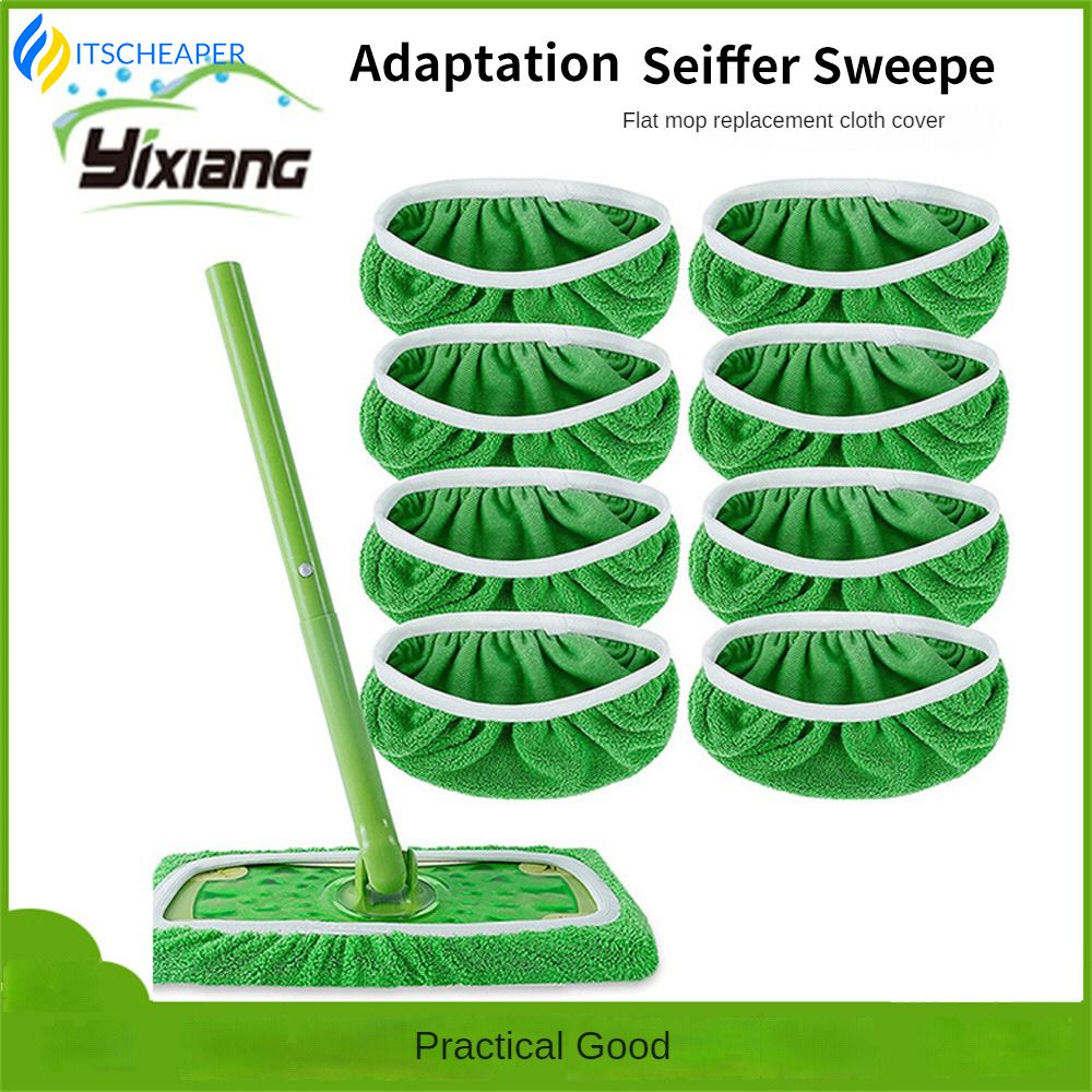 [Itscheaper] phẳng vải lau giẻ lau sàn vi sợi tổng hợp thay thế cho swiffer quét máy lớn phẳng vải lau có thể giặt dễ dàng để thay thế ướt/khô [sẵn sàng trong kho]