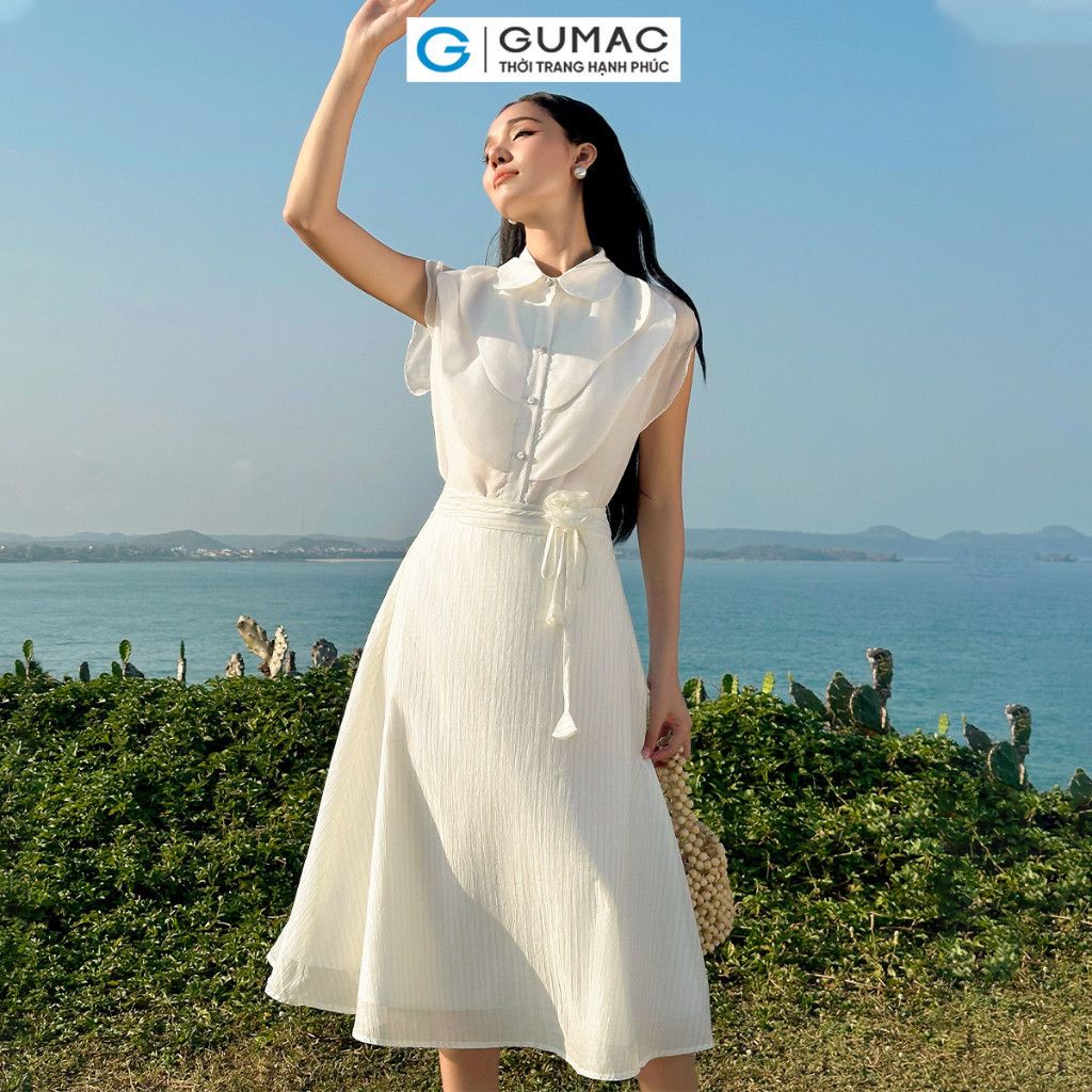 [SALE MẠNH |Voucher 8-12%] Áo kiểu rã tầng thời trang GUMAC AE04037