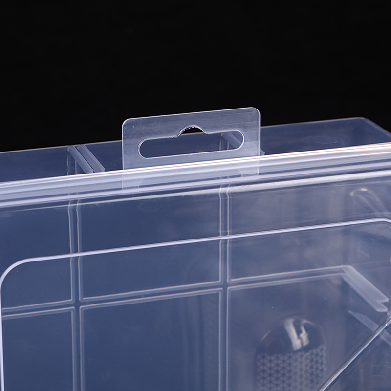 Transparent Plastic Storage Box For Small Component Jewelry Tool Box Bead Pills Organizer Nail Art Tip Case Container. 