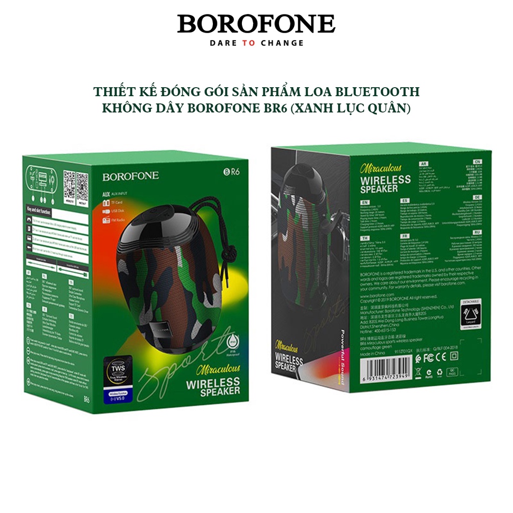 Loa không dây bluetooth cầm tay BOROFONE BR6 - AK Mobile