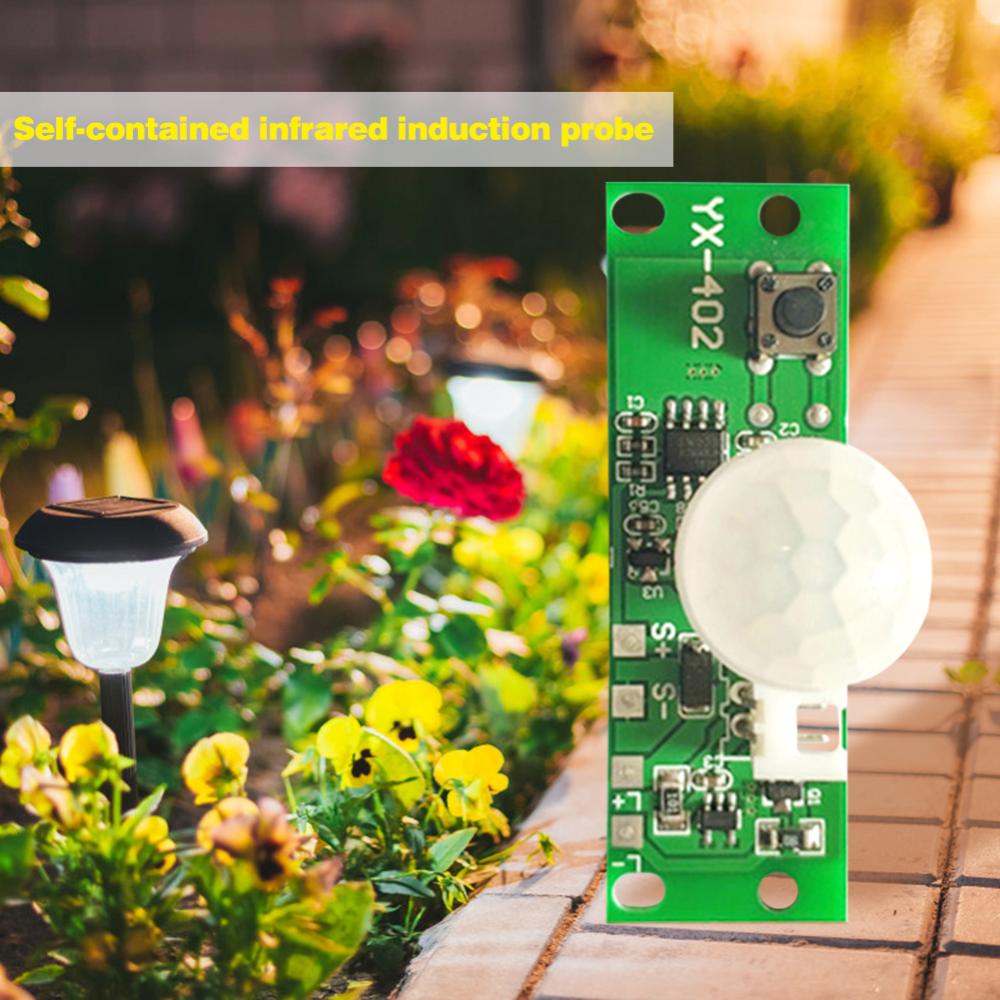 3.7V DIY Solar Lamp Circuit Board Control Sensor Module Infrared Controller