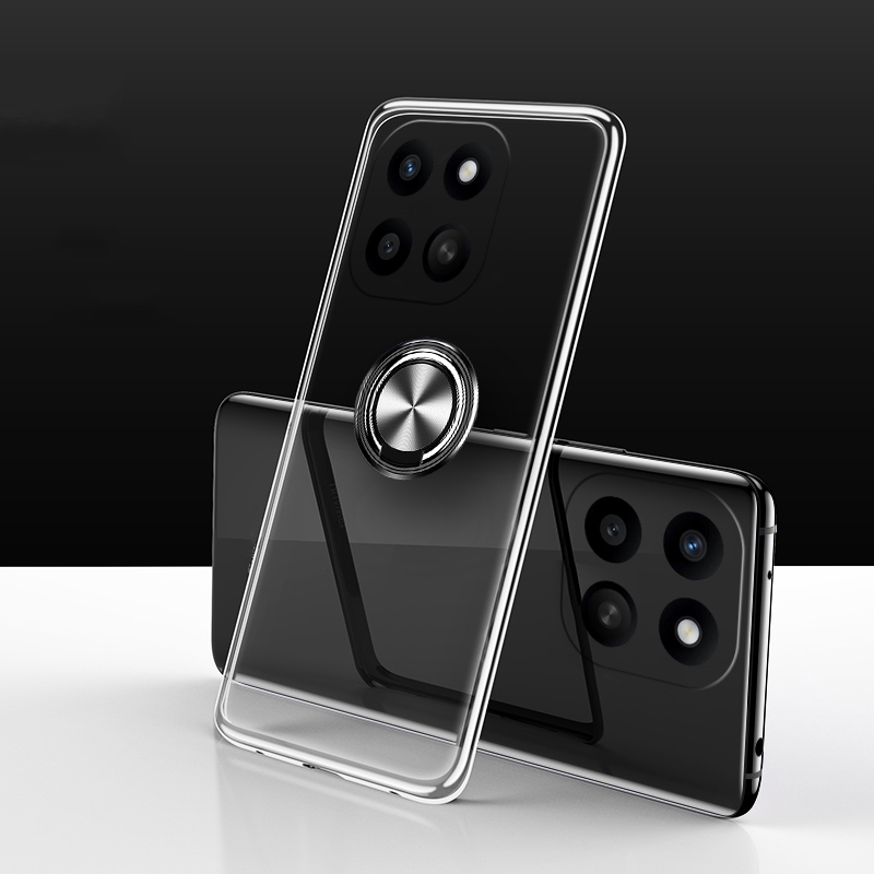 Phone%20case%20Honor%20X6C%20Soft%20Clear%20Transparent%20Car%20Adsorb%20Ultrathin%20Holder%20Ring%20Back%20Cover%20Honor%20X6C%204G%20Case%20-%20Image%203