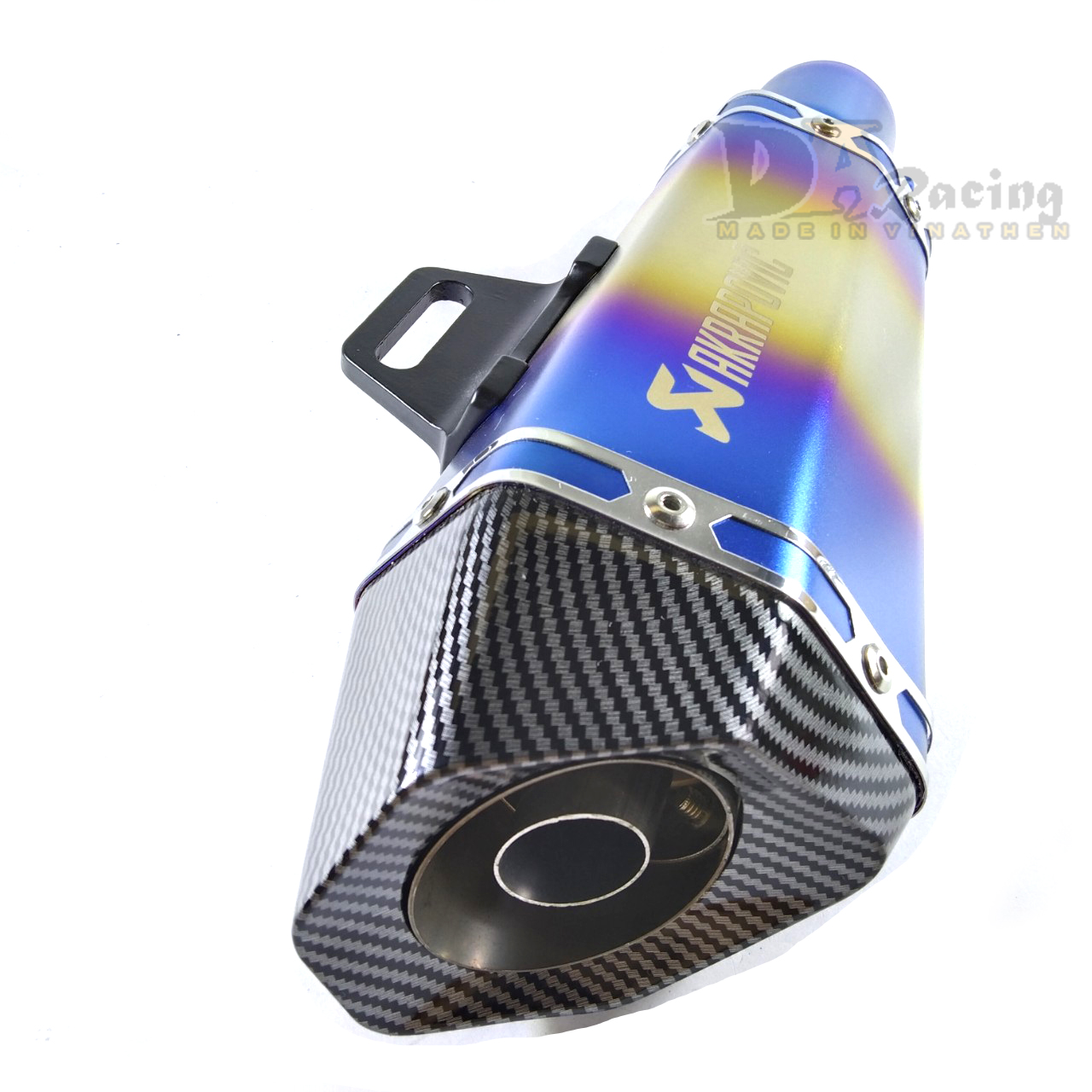 Pô Akrapovic đùi gà cao cấp [MÀU XÁM BẠC,ĐEN, TITAN]