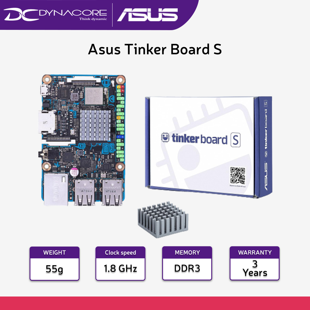 Asus Tinker Board S with Rockchip Quad-Core RK3288, ARM® Mali