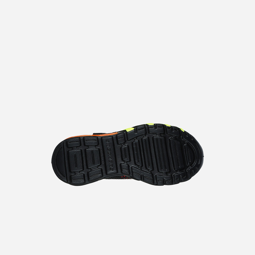SKECHERS Giày sneaker bé trai Flex Glow Bolt 400138L-BKRD