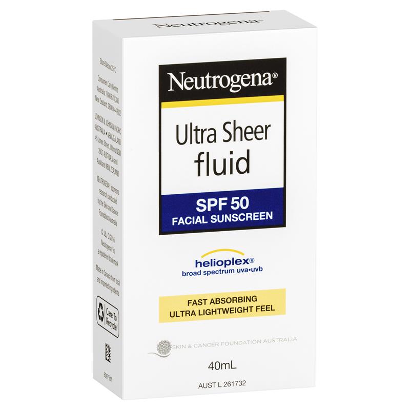neutrogena ultra sheer fluid spf 50