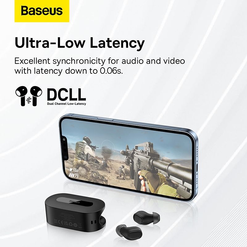Baseus Bowie EZ10 True Wireless Earphone Bluetooth 5.3 Wireless Headphone HiFi bean Sports Earbuds Fast Charge 0.06' Low Latency. 