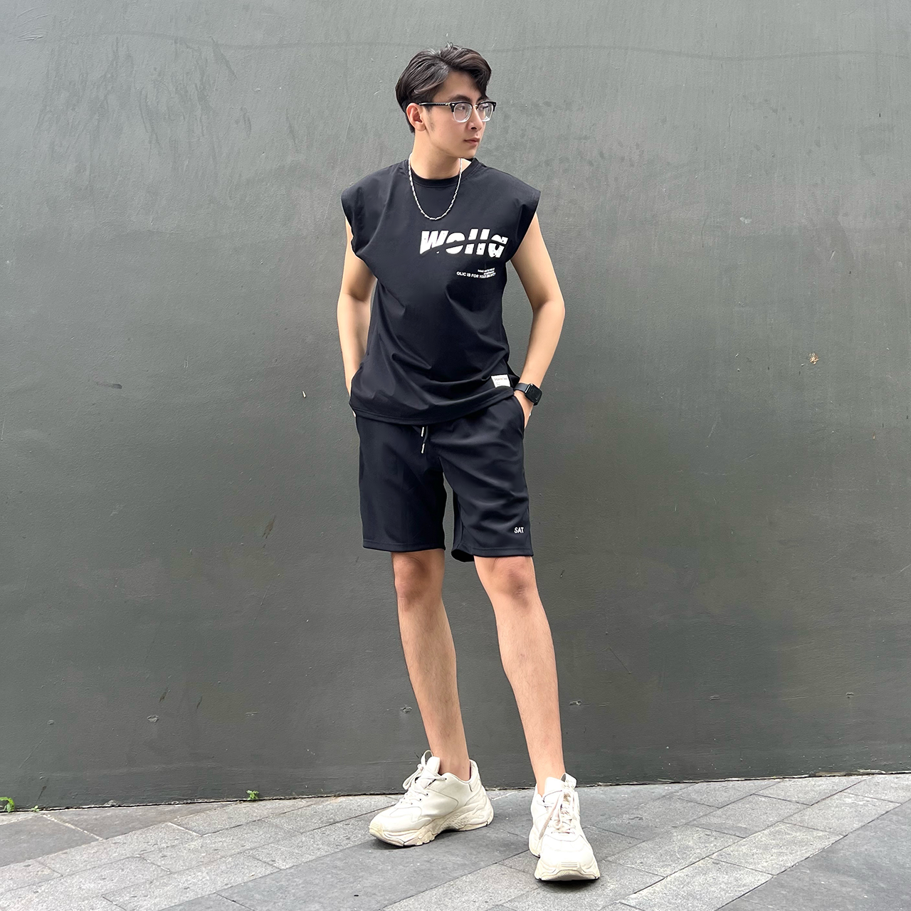 [HCM]Áo Tank Top Đỏ Wolla Gee Cao Cấp - SAT