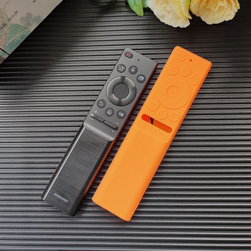Remote Cover Case Silicone Protective Anti-Dust Cover Shockproof Applicable To Samsung TV Remote Control Protective Cover QA55 65 75 85 BYJ. 