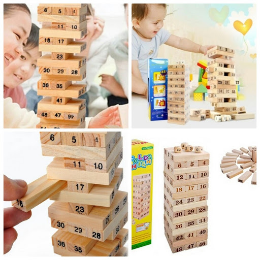 Bộ đồ chơi rút gỗ, làm từ gỗ tự nhiên, an toàn khi sử dụng - ảnh sản phẩm 4