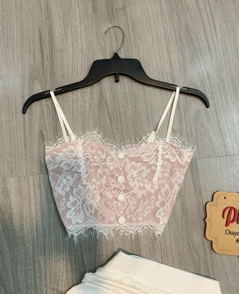 ÁO 2 dây bra chất ren (size từ 40 - 53kg)