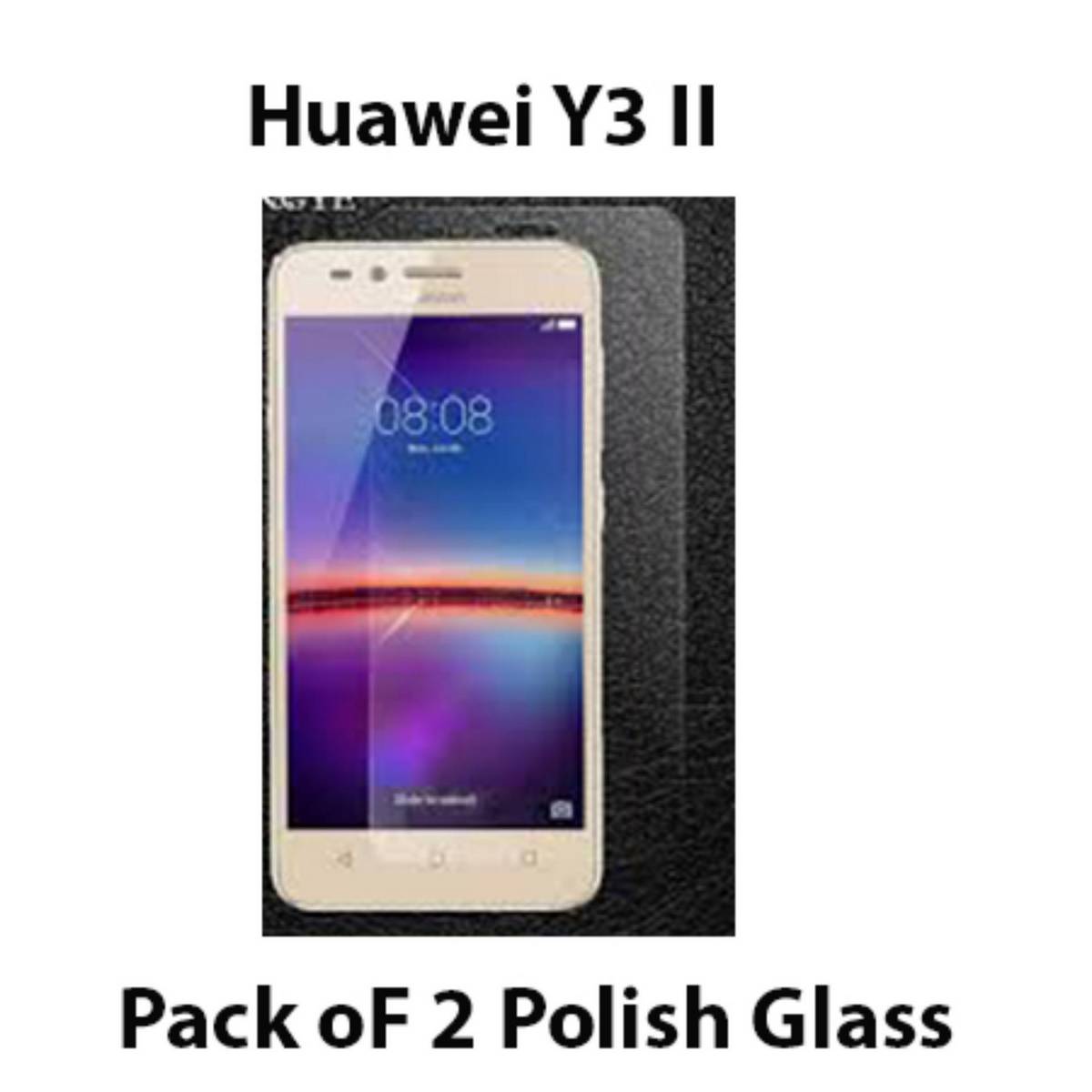Pack of 2 - Tempered Glass Protector For Huawei y3 ll (2nd Gen)