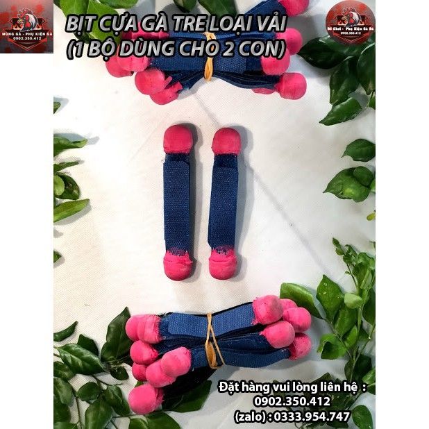 Bịt Cựa Gà Nòi Loại Vải (1 Bộ Dùng Cho 2 Con)