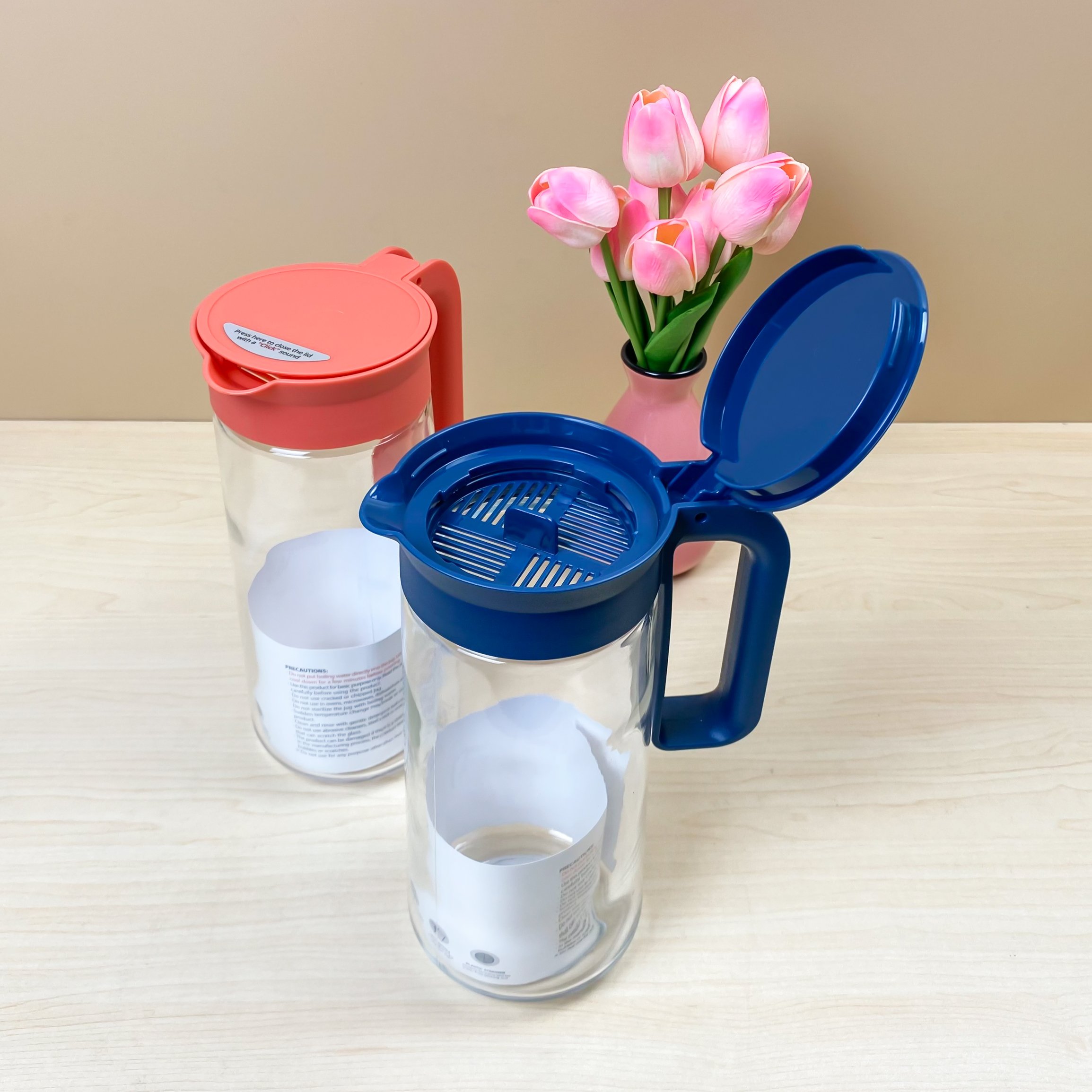 BÌNH NƯỚC THỦY TINH CÓ QUAI CẦM LOCK&LOCK LLG619 1.3L