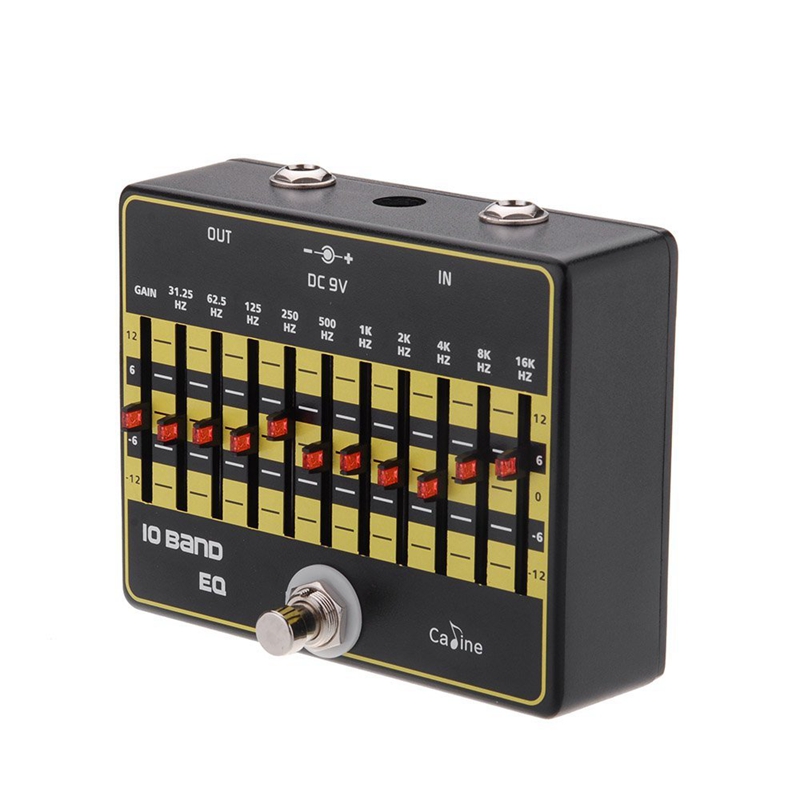 CP-24 10-Band EQ Equalizer True Bypass Guitar Effect Pedal with Aluminium Alloy