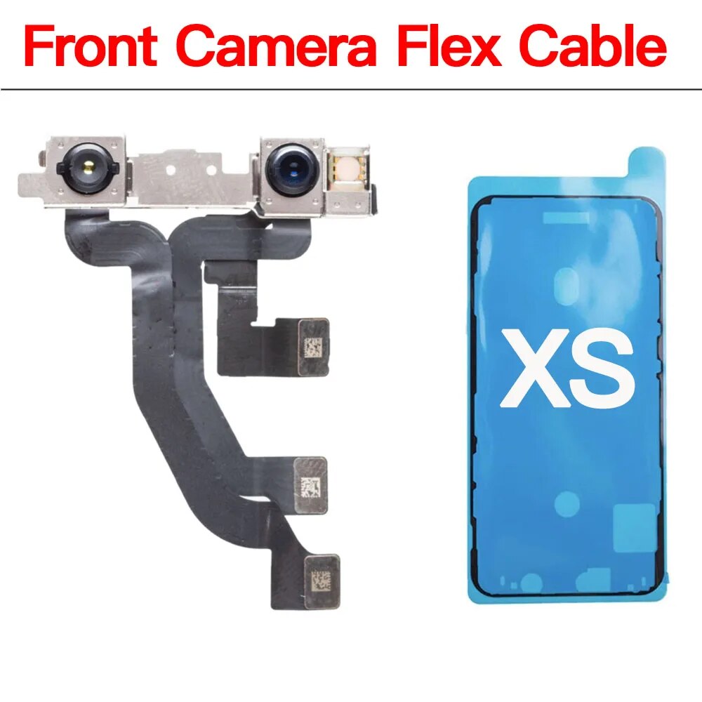 Front Facing Camera Replacement For iPhone X XR XS 11 12 Mini Pro Max Selfie Camera With Waterproof TapeFlex Cable NO Face ID. 