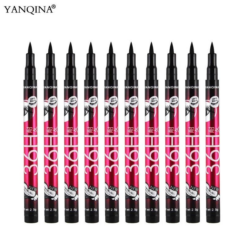 Aweisuan%20Hot%20Sale%2012pcs/set%20YANQINA%20Lasting%2036H%20Liquid%20Eyeliner%20Pencil%20Waterproof%20Black%20Easywear%20Eye%20Liner%20Pen%20Cosmetic%20wholesale%20makeup%20eyeliner%20-%20Image%208
