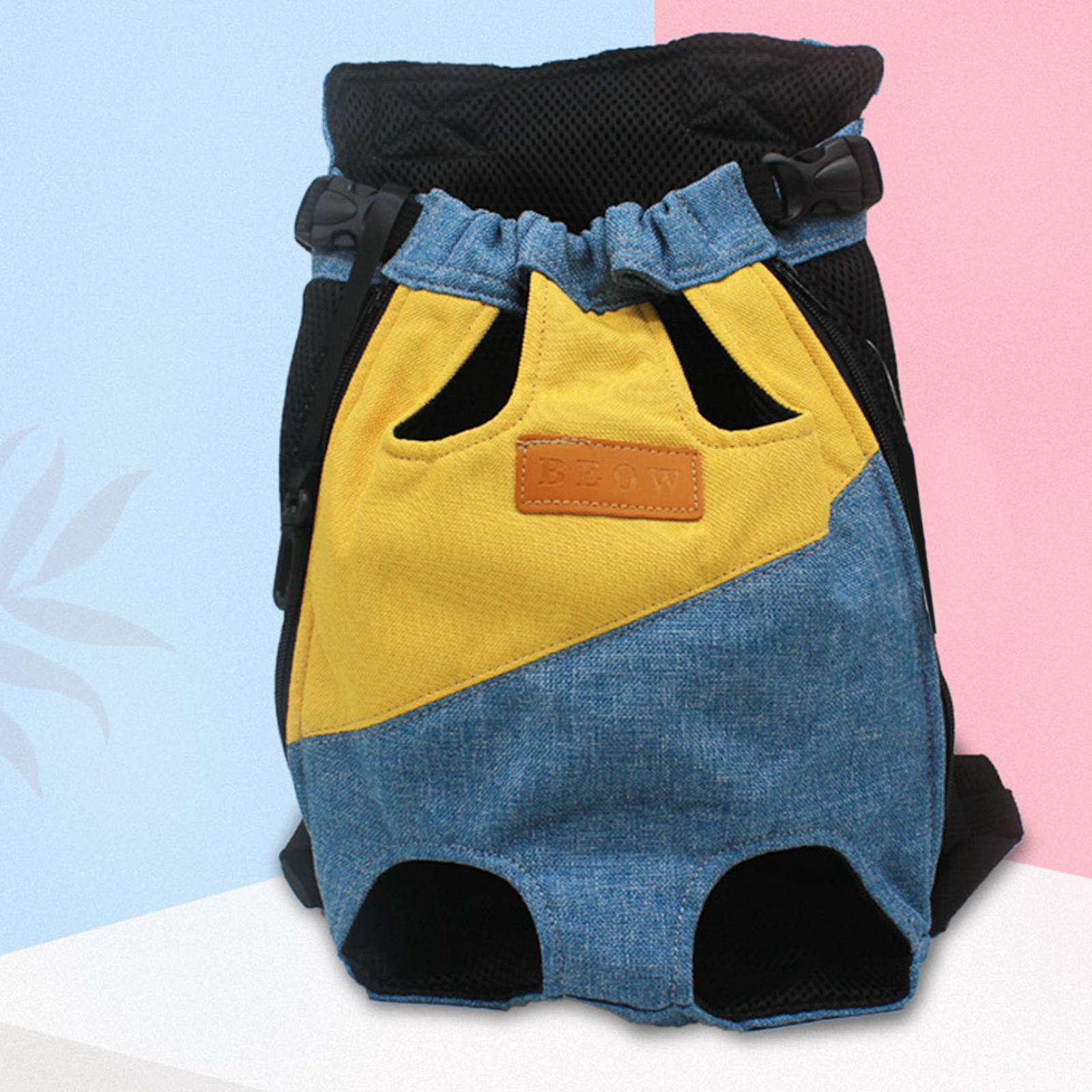 Blesiya Pet Cat Carrier Backpack Chest Bag with Shoulder Strap Adjustable for Hiking