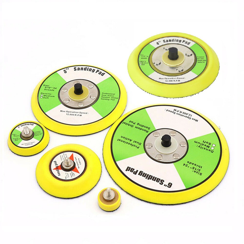 【specialthing】 For Air Sander Backing Pad Grinder Sanding Disc Backing Pads Hook Loop M6 5/16 【Ready Stock】