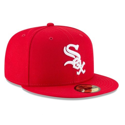 red white sox hat