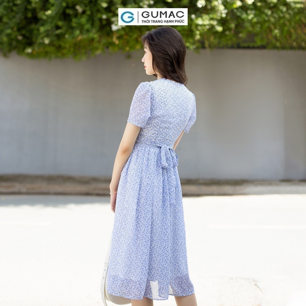 [15 - 17.6 |Voucher 8-15%] Đầm nữ xòe xếp ly thời trang GUMAC DD07030