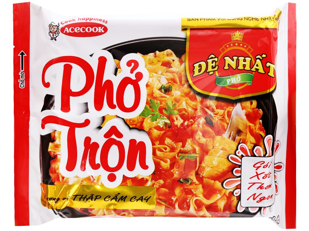 Thùng 18 gói phở trộn Đệ Nhất vị Thập Cẩm cay 84g