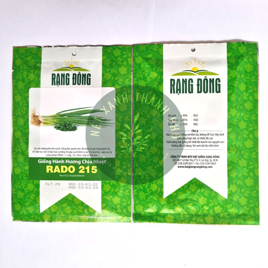 [GIAO HÀNG 2 GIỜ] Hạt giống hành hương chịu nhiệt 2gr