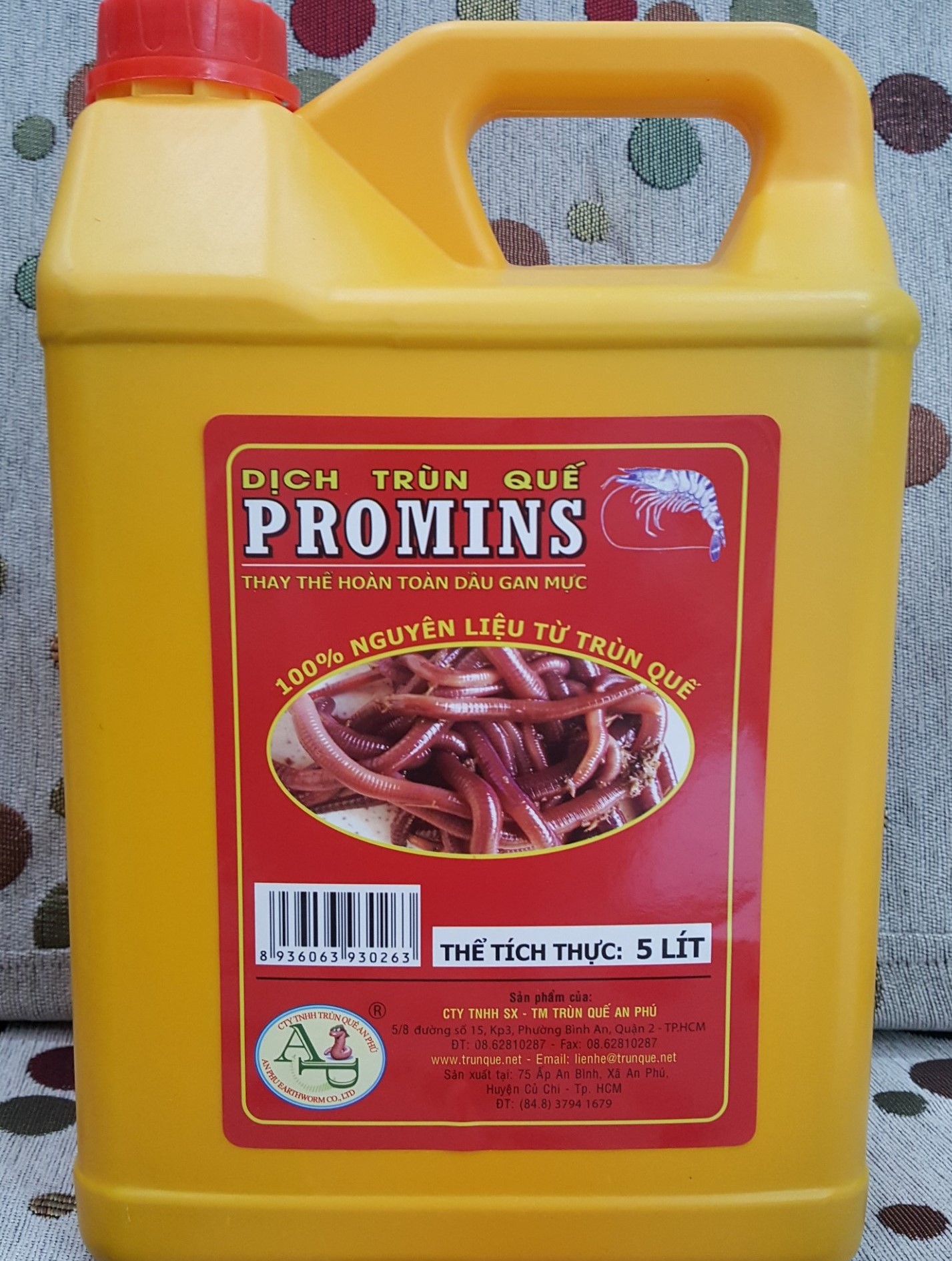 Dịch trùn quế promins dùng cho cá tra can 5 lit