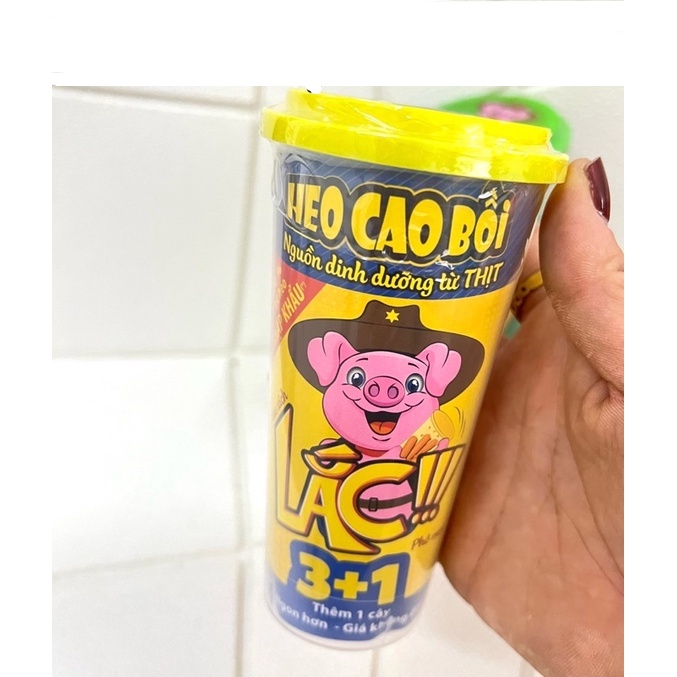 (DATE MOI) [ Hộp 3 + 1 ] Xúc Xích Lắc Heo Cao Bồi (Đủ Màu)