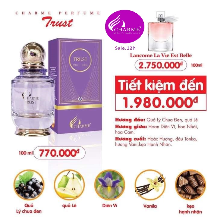 Nước Hoa Charme_Trust 100ml