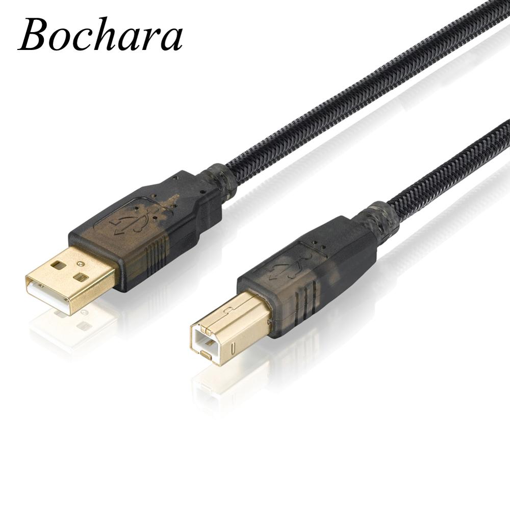Bochara Nylon Braided Usb 2.0 Printer Cable Type A To Type B M/m Foilbraided Shielded 1.8m 3m 5m 7.5m. 