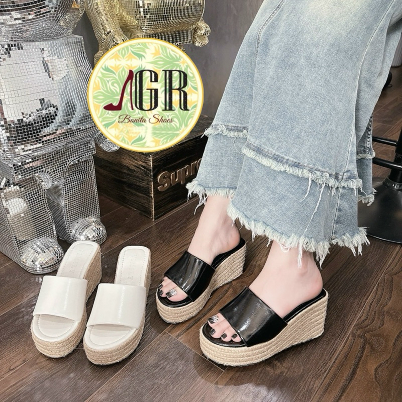 Dép xuồng Cối Bản Da mềm si mỡ cao 9 cm