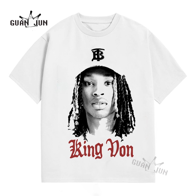 Summer New Fashion R.I.P. Hip-hop Rapper King Von 3D Printed Men's