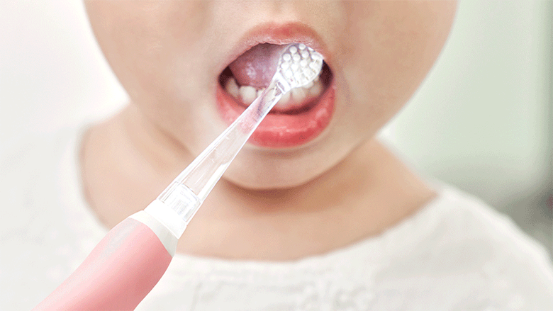Bàn chải điện đánh răng sóng âm cho bé Hàn Quốc (KÈM 3 ĐẦU BÀN CHẢI)