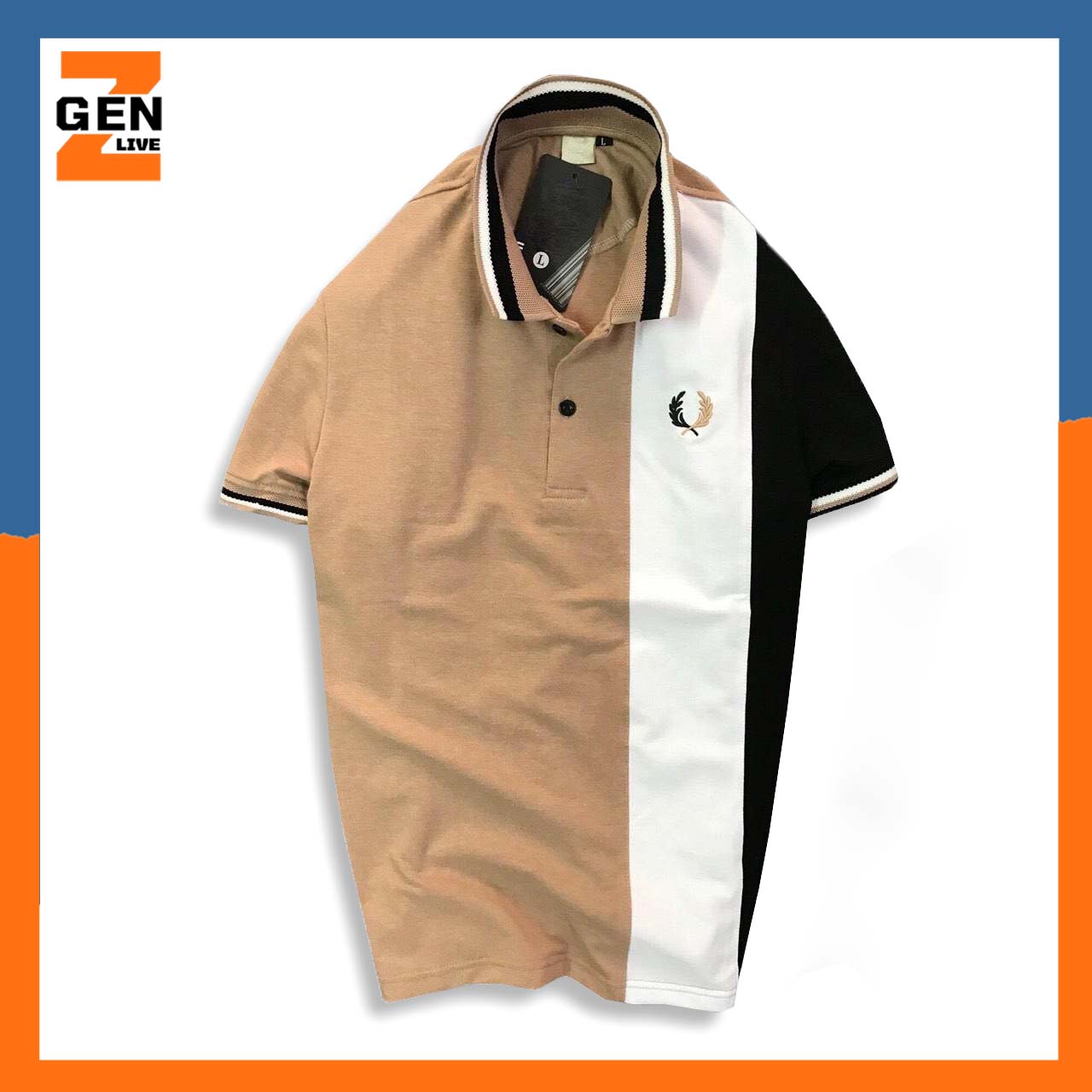 Áo thun nam có cổ ngắn tay heyboy bông lúa - LZ FASHION - PS106