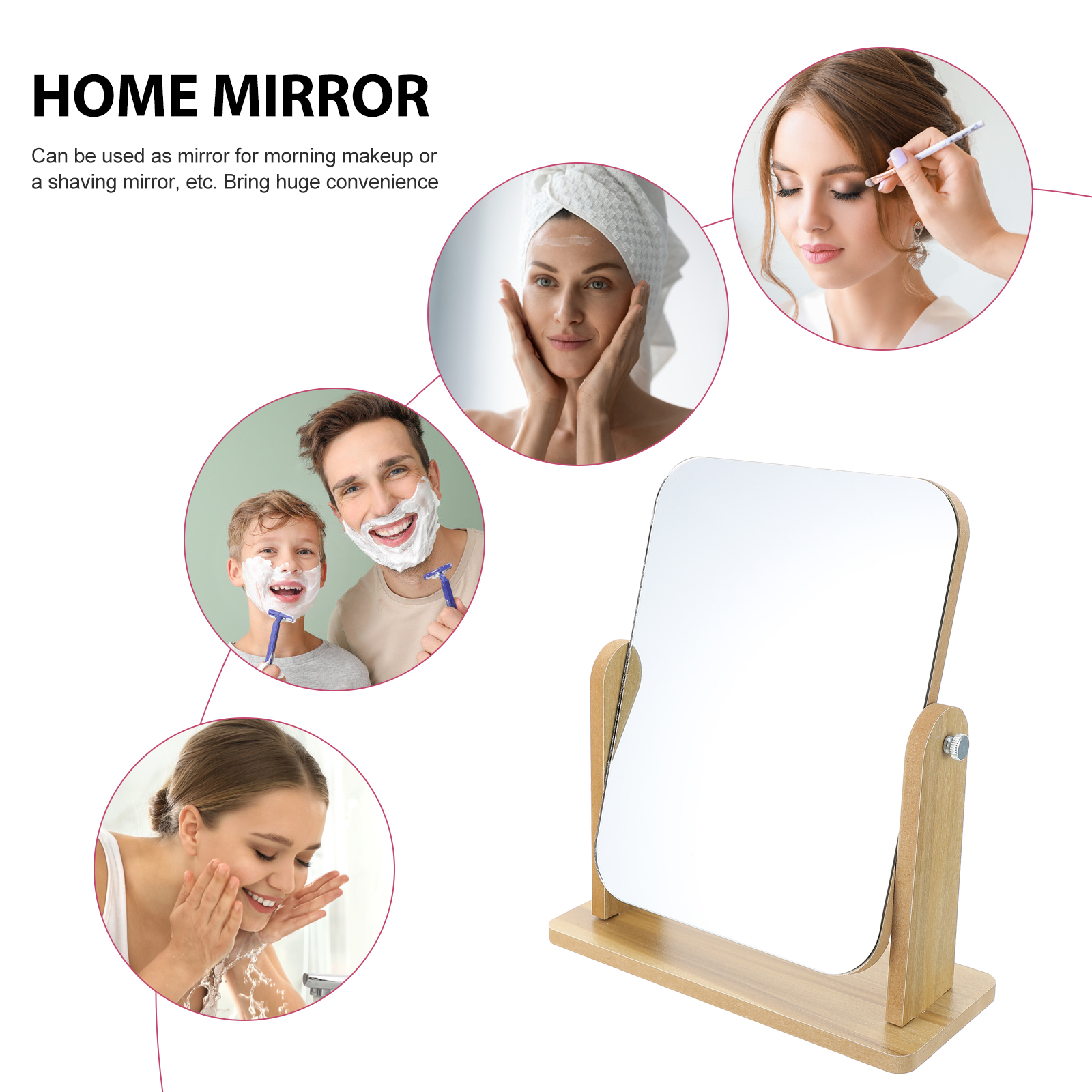 Rotating%20Vanity%20Mirrors%20Wooden%20Glass%20Makeup%20Mirror%20for%20Dressing%20Table%20Room%20Home%20Use%20Swivel%20Stand%20Beauty%20Tool%20Compact%20-%20Image%202