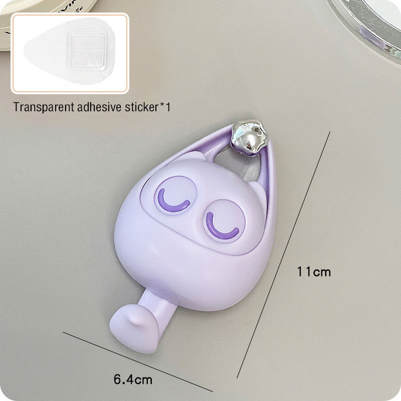 Creative Cat Blinking Hook, Nail Free and Traceless, Strong Household Wall Hanging, Supermarket Hanging, Clothes Hook, School Bag, and Gate Sticking Hook