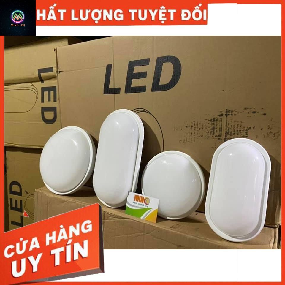Đèn ốp trần đèn ốp tường led hình bầu dục chống ẩm 20w chuyên dụng cho nhà tắm, nhà vệ sinh, hành lang....