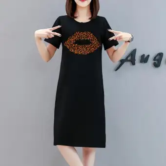 t shirt dress mid length