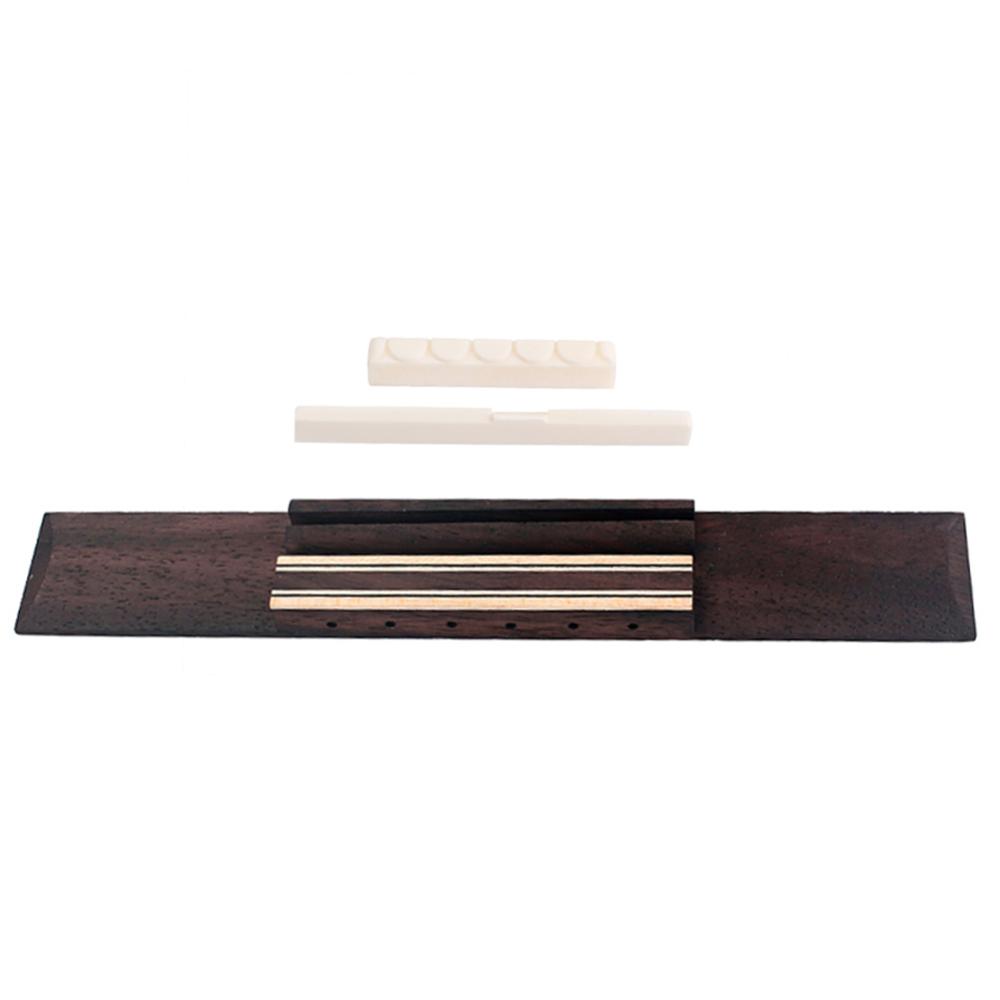 Xương gia súc ngựa kê Dây Guitar Trọng lượng nhẹ trên và dưới dây đàn ghi ta Nuts thay thế ngựa đàn guitar Nut yên Kit bền cho những người yêu thích guitar