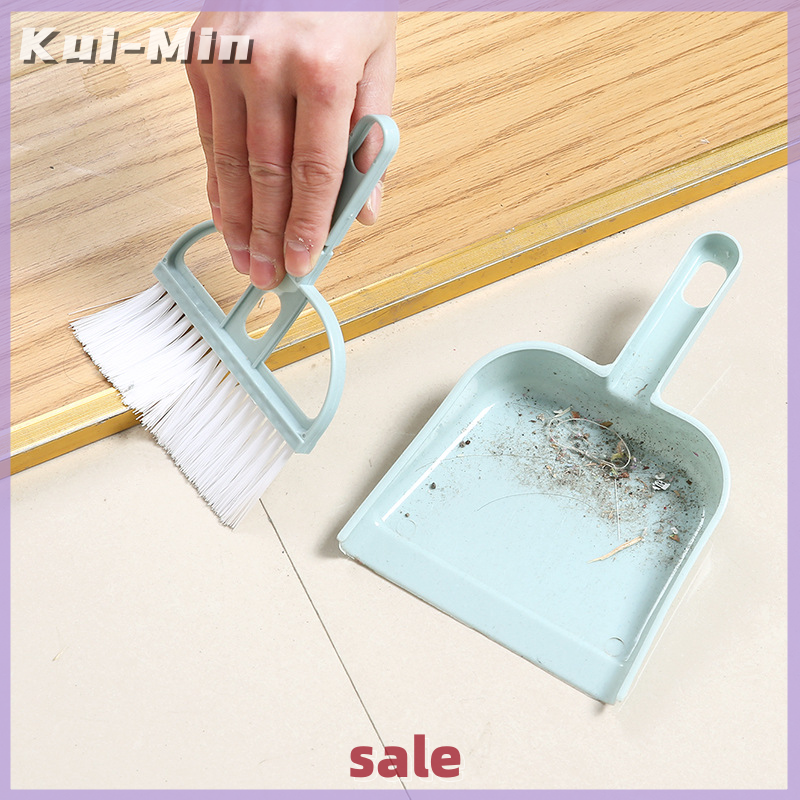 Kui-Min Mini Brush Small Broom Dustpans Set Desktop Sweeper Garbage Cleaning Shovel