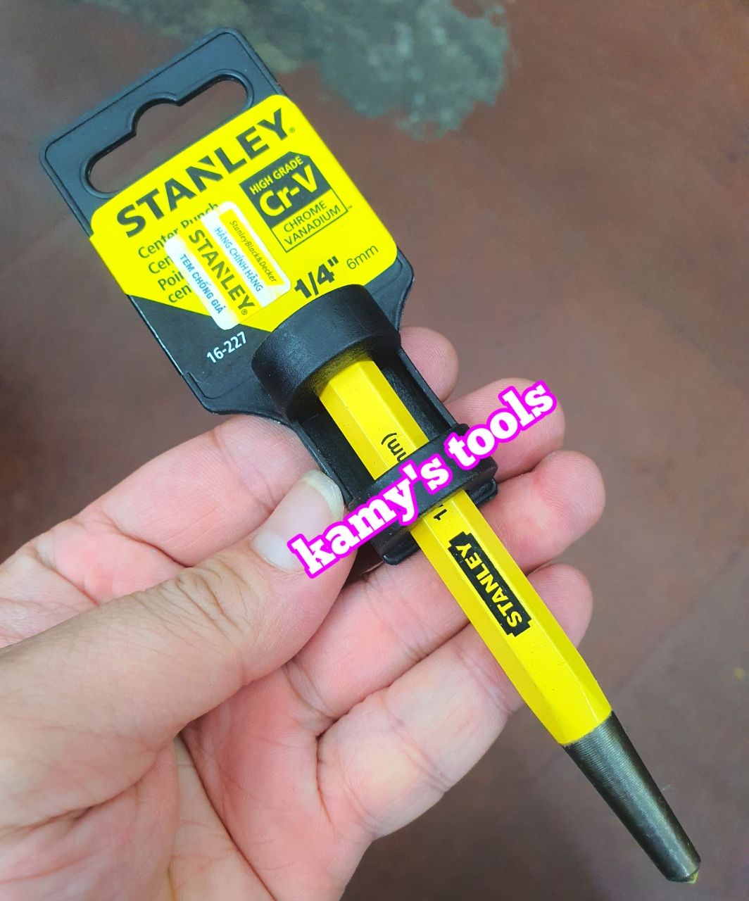 Đục lấy dấu 1/4 inch 6mm stanley 16-227