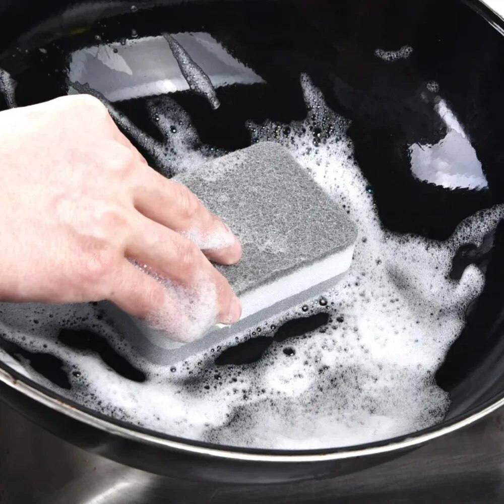 1/20PCS Strong Cleaning Sponges Double-Sided Decontamination Dishwashing Sponge Wipe Kitchen Magic Scouring Cloth Cleaning Tools